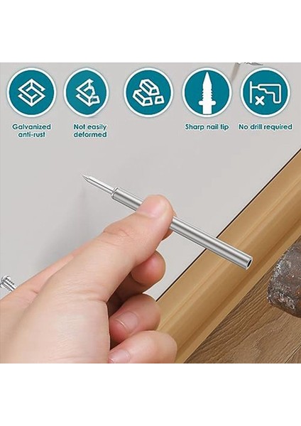 400 Adet Çift Kafalı Süpürgelik Iplik Sorunsuz Çivi Paslanmaya Dayanık (Yurt Dışından) indirimleri