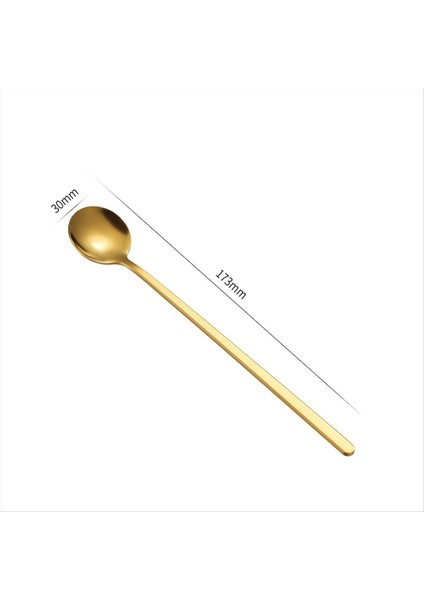 12 Adet Kahve Kaşıkları Set Altın Çay Kaşık Uzun Sapı Karıştırma Kaşık Kahve Yuvarlak Karıştırma Kaşık Bal Tatlı Kaşık (Yurt Dışından) fiyatları