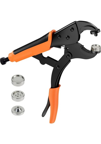 Deri Çıtçıt ve Dikiş Için Üç Kalıp ile Ağır Hizmet Tipi Snap Bağlantı Elemanı Pensesi Ayarlanabilir Alet Pensesi (Yurt Dışından)