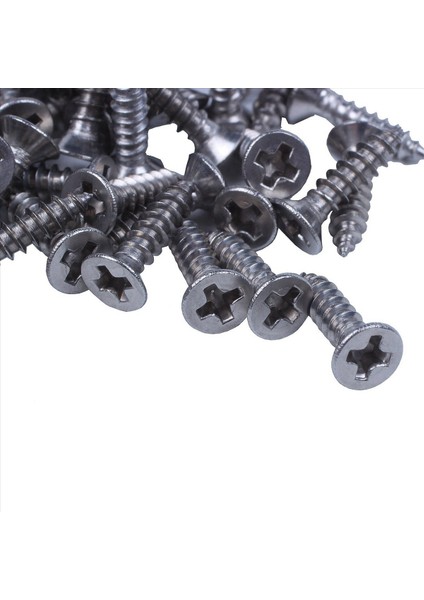 400X Paslanmaz Çelik Düz Kafa Phillips Kendi Kendine Dokunma Vidası 12X3MM Gümüş (Yurt Dışından) fiyatları