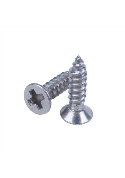 400X Paslanmaz Çelik Düz Kafa Phillips Kendi Kendine Dokunma Vidası 12X3MM Gümüş (Yurt Dışından) modelleri