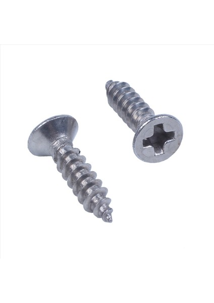 400X Paslanmaz Çelik Düz Kafa Phillips Kendi Kendine Dokunma Vidası 12X3MM Gümüş (Yurt Dışından) fırsatları