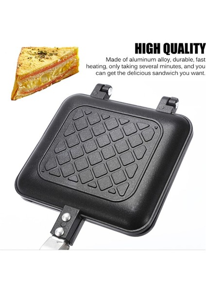 Izgara Sandviç Üreticisi Ekmek Tost Kahvaltı Makinesi Hotdog Sandviç Tava Yapışmaz Alüminyum Flip Tava Mutfak Aracı (Yurt Dışından) fırsatları