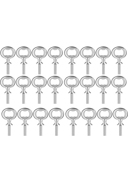 24 Adet Şişe Açıcı Kiti Metal Şişe Açıcı Dıy Zanaat Bira Şişesi Açıcı Boş Şişe Açıcı (Yurt Dışından)