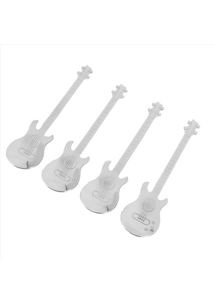 Gitar Kahve Çay Kaşığı 32 Pcs Paslanmaz Çelik Müzik Kahve Kaşıkları Çayık Kaşları Şeker Kaşığı (Gümüş) Karıştırma (Yurt Dışından) fiyatları