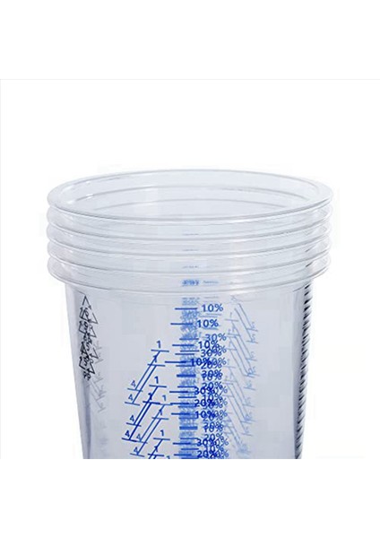 32 Oz (1000ML) Tek Kullanımlık Esnek Net Dereceli Plastik Karıştırma Bardağı Boya Reçine Epoksi Karışım Oranları 50 Paket Için Kullanılır (Yurt Dışından) indirimleri