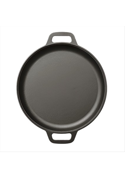 Dökme Demir Barbekü Kamp Kızartma Tavası Çift Sap Yapışmaz Gözleme Pizza Tavası Biftek Domuz Tavuk Pişirme Tavası Pişirme Tavası (Yurt Dışından)