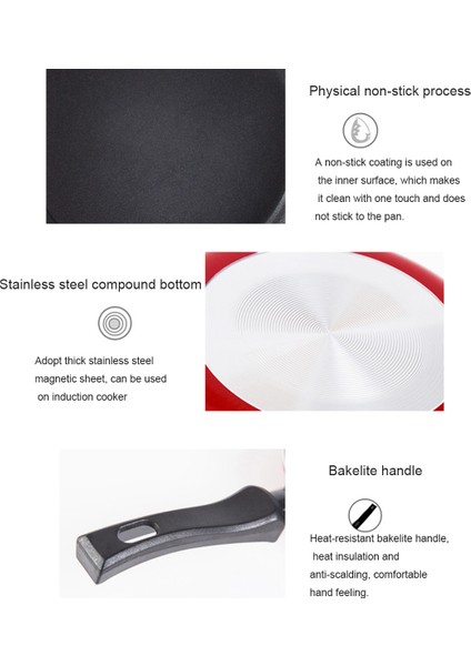 Mini Pişirme Tavası Yapışmaz Kızartma Tavası Taşınabilir Kahvaltı Tavası Yumurta ve Kahvaltı Için Uygun Tutamağa (Yurt Dışından) modelleri