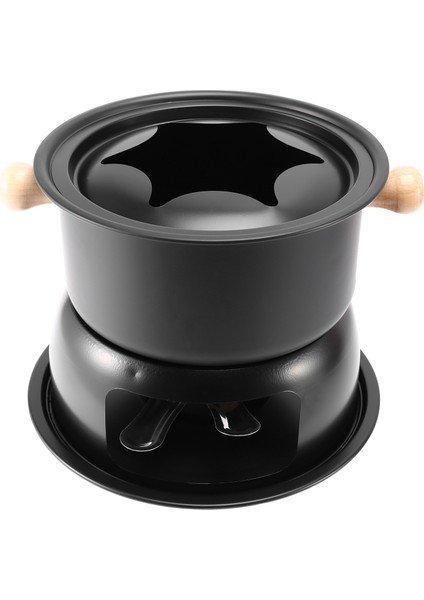 Çikolata Fondu Maker Seti Çok Fonksiyonlu Karbon Çelik Dondurma Çikolatalı Peynir Sıçak Potu Eritme Pot Fondu Seti (Yurt Dışından)