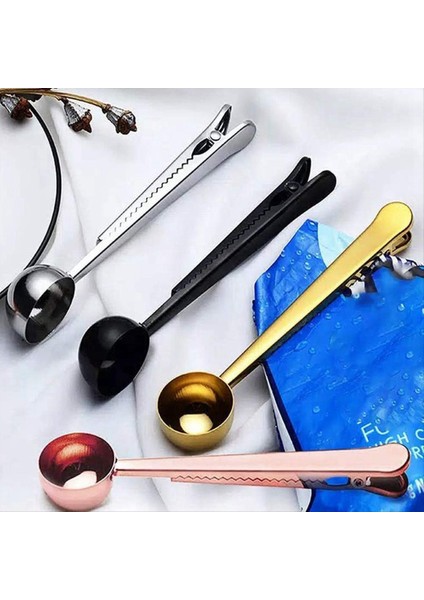 5pcs Kahve Kepçesi Klips Sızdırmazlık Klipsli 2&#39 Si 1 Arada Kahve Ölçüm Kaşık Uzun Saplı Kaşık Torbası Klips (Yurt Dışından) indirimleri