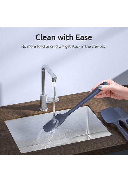 9 Pcs Silikon Spatula Siyah Yüksek Sıcaklık Dayanıklı Bpa Içermeyen Kauçuk Spatula Yemek ve Pişirme Mutfak Spatula (Yurt Dışından) modelleri