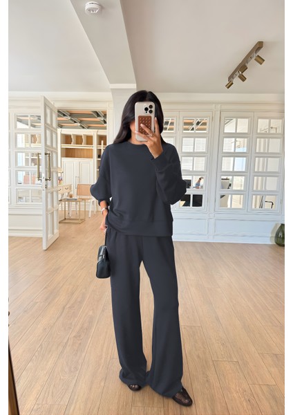 Kadın Penye Yumuşak Uzun Kollu Alt-Üst Takım