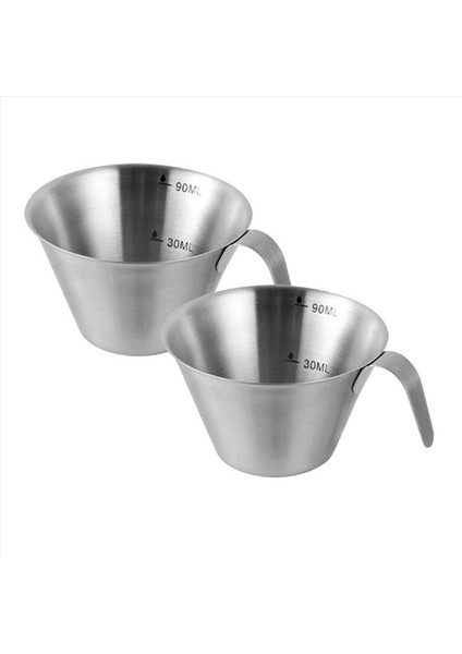 Espresso Atış Fincanları Tutucu 90ML Espresso Ölçüm Kupası 4 Paket Paslanmaz Çelik Dökme Fincan Kahve Espresso (Yurt Dışından) fiyatları