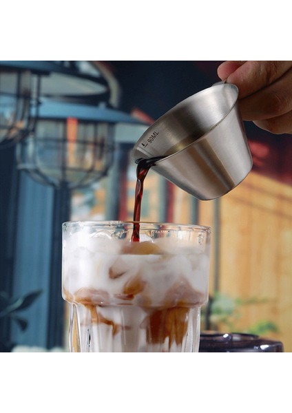 Espresso Atış Fincanları Tutucu 90ML Espresso Ölçüm Kupası 4 Paket Paslanmaz Çelik Dökme Fincan Kahve Espresso (Yurt Dışından) indirimleri