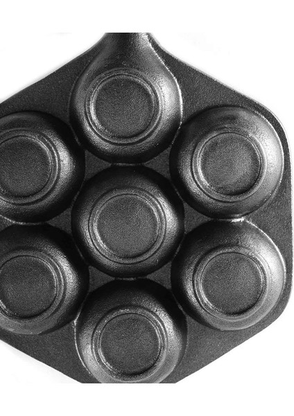 2x Dökme Demir Doldurulmuş Yapışmaz Doldurulma Pan Munk/aebleskiver Çeşitli Küresel Yemekler Için Ev Dökme Demir Griddle (Yurt Dışından) indirimleri