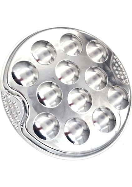 3 Set Paslanmaz Çelik Salyangoz Escargot Plakası 12 Bölmeli Izgara Salyangoz Aracı 12 Izgara Kabuklu Tepsi (Yurt Dışından) fırsatları