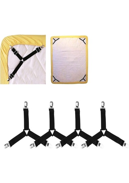 Yatak Çartı Için Ayarlanabilir Kayışlar Klipsi Yatak Kapakları Kanepe Yastık Elastik Bant Kemeri Üçgen Elastik Saklatıcılar Tutucu (Yurt Dışından) fırsatları