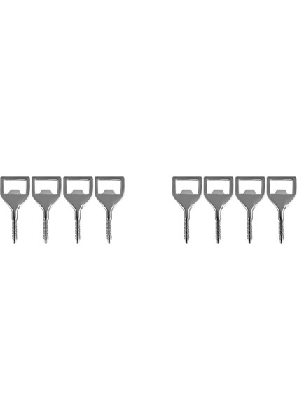 Metal Şişeler Açıcı Kitleri 8 Paket Boş Paslanmaz Çelik Açıcı Ekle Diy Metal Bira Açıcı Kare Açıcı (Yurt Dışından)