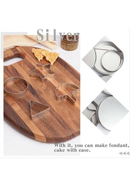 1 Set Koreli Şeker Şeker Yapımı Araçlar Paslanmaz Çelik Kurabiye Kesiciler Yıldız Yuvarlak Şemsiye Üçgen Şekli (Yurt Dışından) fırsatları