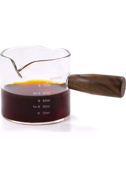 Renkli Espresso Atış Cam Çift Çabuk Üçlü Sürahi Süt Kupasını 2 Çabuk ile Ölçüyor (Yurt Dışından) fiyatları