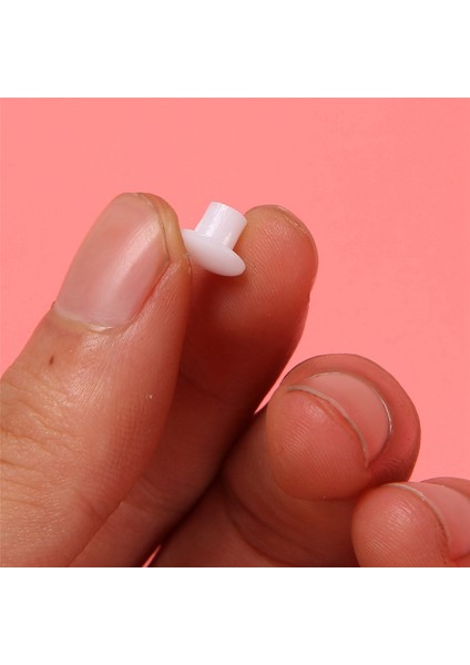 Plastik Yuvarlak Şekleli Kapak Vidalı Kapak Beyaz 5mm Dia Delik Için 150 Pcs (Yurt Dışından)