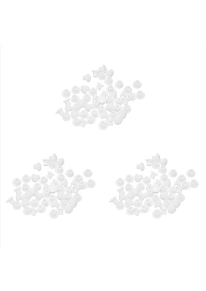 Plastik Yuvarlak Şekleli Kapak Vidalı Kapak Beyaz 5mm Dia Delik Için 150 Pcs (Yurt Dışından) fiyatları