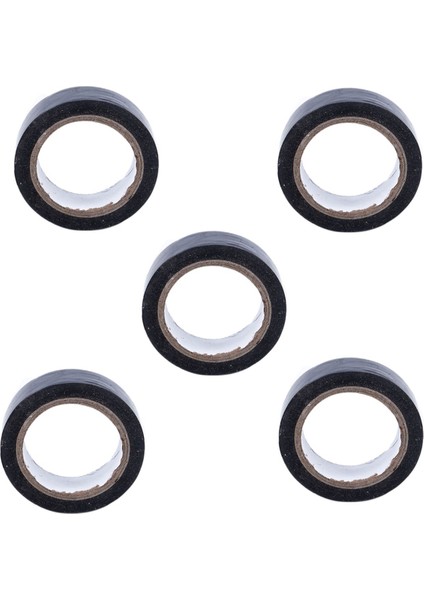 5pcs 19MM x 10M Kanal Su Geçirmez Bant Siyah (Yurt Dışından)