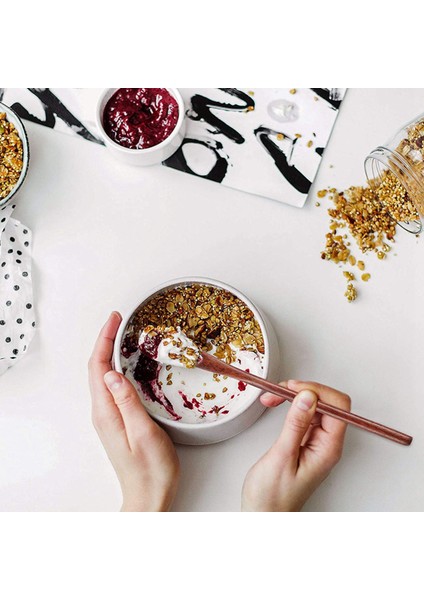 Ahşap Buzlu Çay Kaşıkları Küçük Karıştırma Kaşığı Uzun Sap Kokteyl Kaşıkları Ahşap Ahşap Kahve Karışım Kaşıkları 8 Parç (Yurt Dışından) modelleri