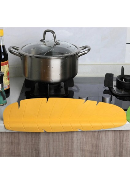 Mutfak Lavabosu Için Vantuz Bölmesi Su Bariyeri Malzemeleri Yıpranma Önleyici Bölme Gres Su Sıçraması Korumaları Sarı (Yurt Dışından) indirimleri