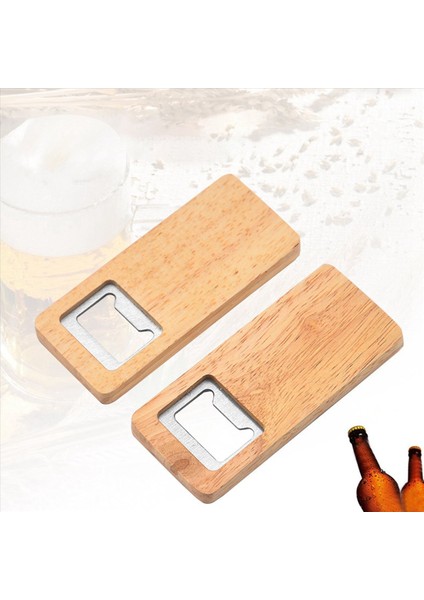 24 Paket Ahşap Bira Şişesi Açıcı Ahşap Sap Tirbuşon Paslanmaz Çelik Kare Açıcılar (Yurt Dışından) indirimleri