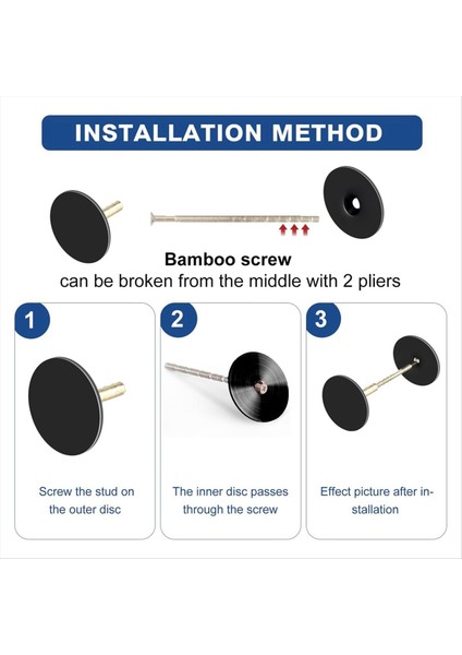 2 Paket Kapı Deliği Kapak Plakası Kapı Düğmesi Soyu Deli Dolgu Plakası Metal Bağlantı Vidaları Sürgü Kapak Plakası (Siyah) (Yurt Dışından) fırsatları