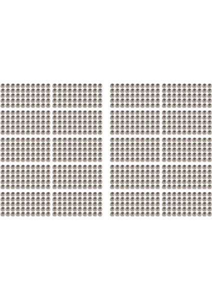 1000PCS M2 Çinko Kaplı Kendi Kendine Kilitlenen Naylon Ek Altı Kilidi Fındık (Yurt Dışından)