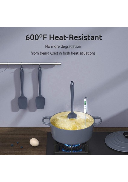 9 Pcs Silikon Spatula Siyah Yüksek Sıcaklık Dayanıklı Bpa Içermeyen Kauçuk Spatula Yemek ve Pişirme Mutfak Spatula (Yurt Dışından) indirimleri