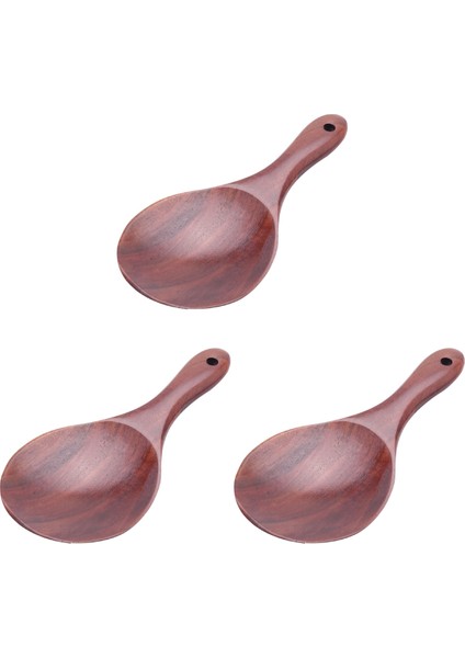 3x Tik Ahşap Kaşık Doğal Masif Ahşap Pirinç Kaşık Ahşap Pirinç Kürek Büyük Patates Porsiyon Kaşık Ahşap Mutfak Maddeleri (Yurt Dışından)