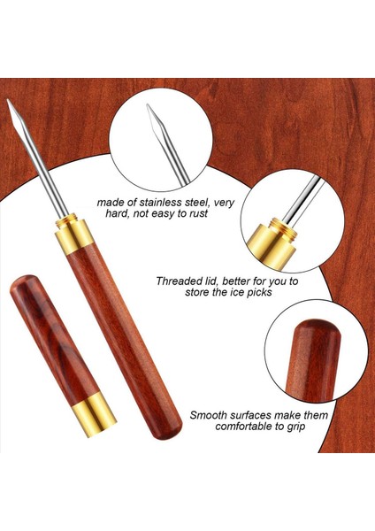 40PCS 6 1 Inç Paslanmaz Çelik Buz Toplama Ahşap Tutamak Buz Toplama Mutfak Çubuklar Piknikler Kamp Için Kapak (Yurt Dışından) indirimleri