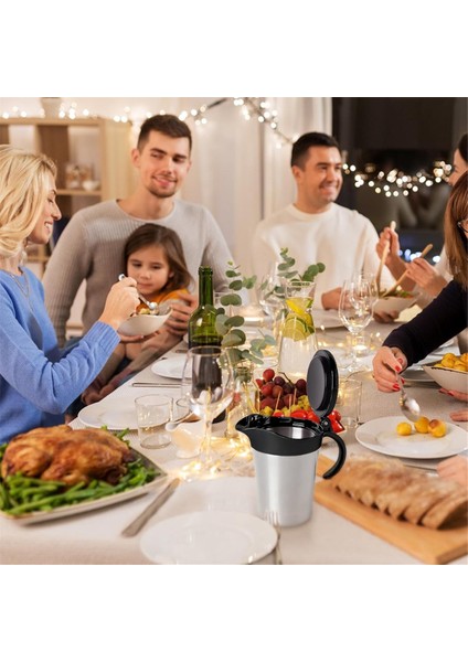 Çift Yalıtılmış Sos Botu Paslanmaz Çelik Sos Sosu Kapaklı Ideal Sos Daha Sıcak Sürahi 750ML (Yurt Dışından) indirimleri