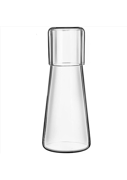 3x Açık Başucu Su Sürahi Seti Yatak Odası Için Tumbler Cam ile Seti Camlı Gece Su Sürahi Fincan Seti (Yurt Dışından)