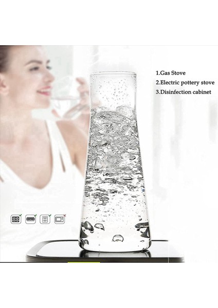 3x Açık Başucu Su Sürahi Seti Yatak Odası Için Tumbler Cam ile Seti Camlı Gece Su Sürahi Fincan Seti (Yurt Dışından) modelleri