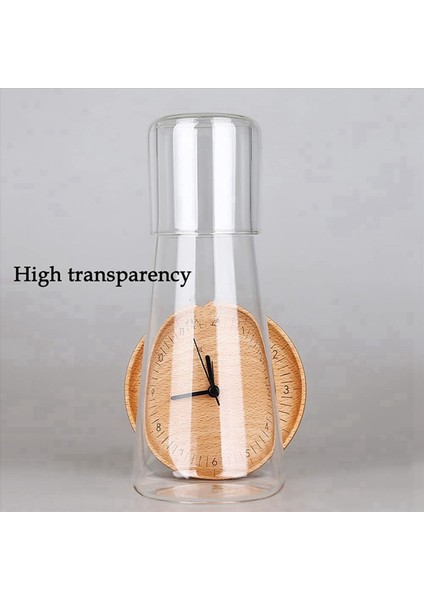 3x Açık Başucu Su Sürahi Seti Yatak Odası Için Tumbler Cam ile Seti Camlı Gece Su Sürahi Fincan Seti (Yurt Dışından) fırsatları