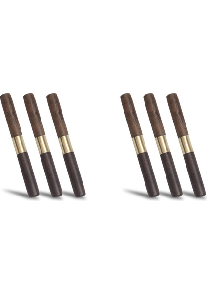 6pcs Paslanmaz Çelik Buz Seçimleri Mutfak Alet Buz Toplama Ahşap Sap ve Kamp Için Güvenlik Kapağı ve Restoran (Yurt Dışından)