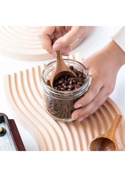 2pcs Ahşap Kaşık Mini Kahve Ölçüm Fincan Ahşap Dondurma Kaşık Mutfak Ölçüm Kaşık (Yurt Dışından) modelleri