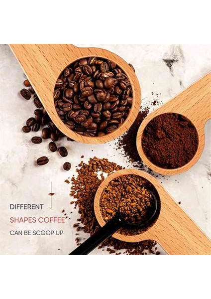 20 Adet Ahşap Kahve Kepçesi ve Çanta Klipsini Ölçen Kaşık 2&#39 Si 1 Arada Torba Mühürleyicisi Fasulye Espresso Kahve Çay Için Kaşık Ölçüm (Yurt Dışından)