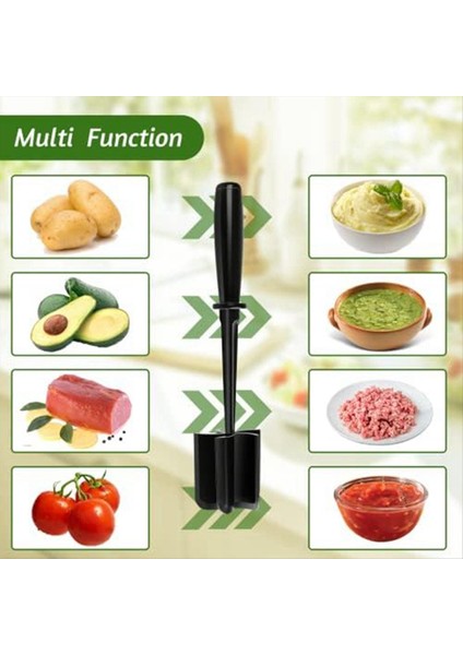 Meat Chopper Hamburger Helikopter Patates Masher-Beef Smasher Mutfak Aracı ve Gadgets Yapışmaz Tencere Kırmızı Için Güvenli (Yurt Dışından) indirimleri