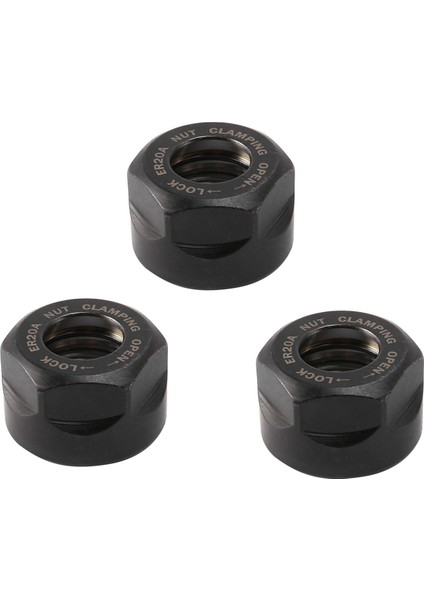 Cnc Freze Chuck Tutucu Torna Için 3x ER20 Koltuk Kelepçesi Somunları (Yurt Dışından)