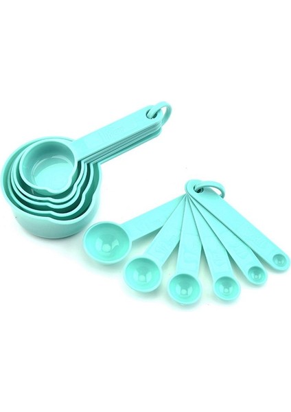 5set (11 Pcs/set) Ölçüm Kupaları ve Kaşık Seti Kuru ve Sıvı Malzeme Için Istiflenebilir Plastik Ölçüm Kaşıkları (Yurt Dışından) modelleri