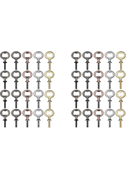 40PCS Metal Bira Açıcı Düz Açıcı Ekler Kiti Dıy Projeleri Için Dişli Bira Açıcı (Yurt Dışından)