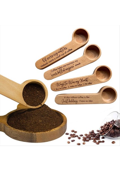 Kahve Ölçüm Kepçe 2-1 Arada Ahşap Oyulmuş Kahve Kepçesi ve Çanta Klip Mutfak Araçları Kahve Kaşık Stili 3 (Yurt Dışından) fiyatları