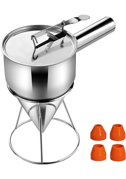Gözleme Hamur Dispenser Stand Cupcakes Pişirme Make Araçları ile Çok Kalibre Paslanmaz Çelik Huni Dağıtıcı (Yurt Dışından)