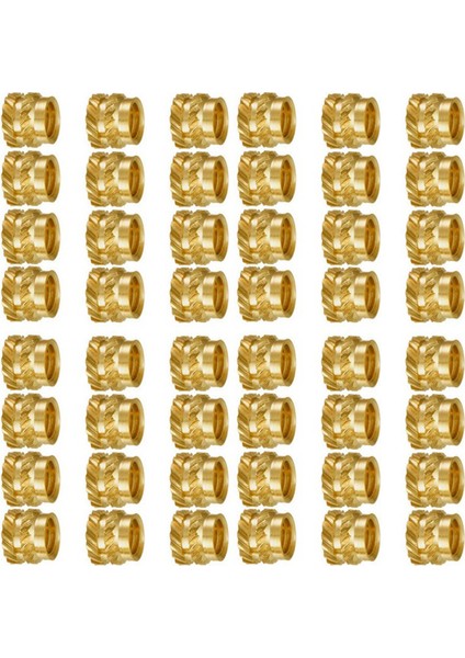 400PCS M3 Iplik Pirinç Pirinç Dişli Isı Seti Isı Dayanıklı Ekleme Somun M3X5X4 3D Yazıcı Voron 2 4 Vb (Yurt Dışından)