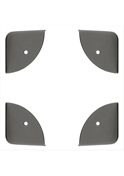 Demir Köşe Koruyucular Siyah Dekor Kutusu Kenar Kapağı 39MM/1 53IN Kutu Dolap Kenar Güvenlik Muhafızları 8pcs Siyah (Yurt Dışından) modelleri